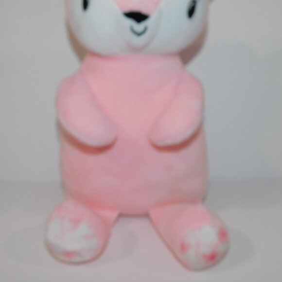 Jesse + Lulu Pink White 10" Plush stuffed Fawn deer Fox baby Toy lovey - Picture 3 of 8
